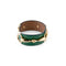 Bracelet HERMES - Bracelet  en cuir et métal doré 58 Facettes 1