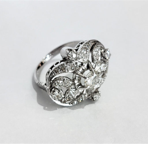 Bague 52 Bague art déco platine diamants 58 Facettes 1-864/3