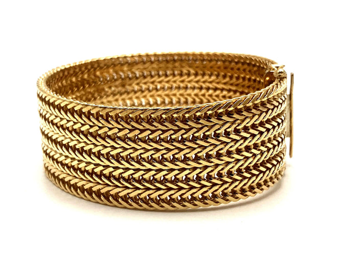 Bracelet Bracelet or maille polonaise 58 Facettes 02/08 - 21