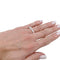 Bague 54 Alliance tour complet or blanc, diamants. 58 Facettes 32467