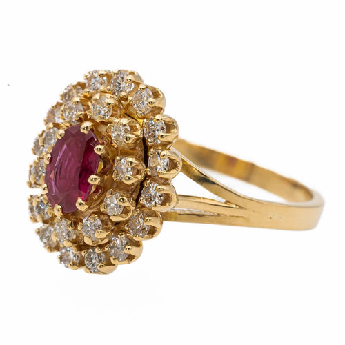 Bague 51 Bague Pompadour Or jaune Rubis 58 Facettes 2719086CN