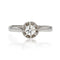 Bague 55 Bague ancienne diamant en solitaire 58 Facettes 22-457B