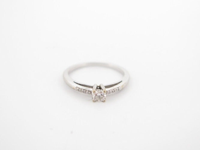 Bague 50 bague MAUBOUSSIN tu es le sel de ma vie t50 or blanc diamants 0.2ct 58 Facettes 252625