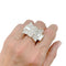 Bague 57 Bague Tank en platine et diamants. 58 Facettes 31424