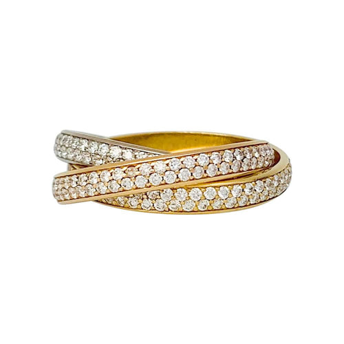 Bague 53 Bague Cartier "Trinity" 3 ors, diamants. 58 Facettes 31569