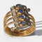 Bague Bague or jaune 1910 saphirs cabochon et diamants 58 Facettes