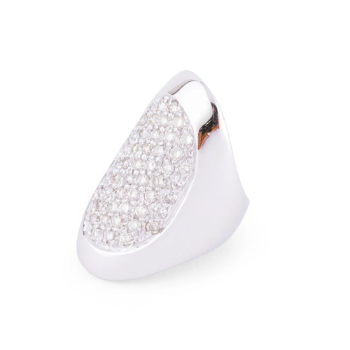 Bague Bague or gris et 53 diamants 58 Facettes