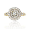 Bague 55 Bague ancienne diamants ronde 58 Facettes 21-833B
