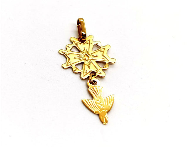 Collier Pendentif Croix Or jaune 58 Facettes 1152866CD