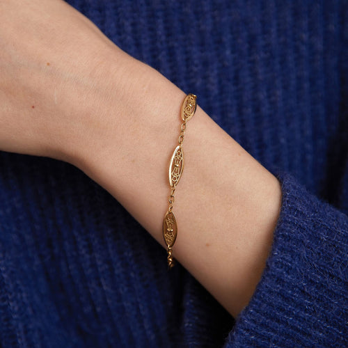 Bracelet Bracelet maillons filigranés 58 Facettes JB9