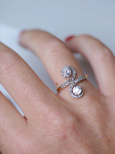 Bague Toi et Moi diamants 58 Facettes
