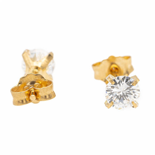 Boucles d'oreilles Boucles d'oreilles puces Or jaune Diamant 58 Facettes 2484497CN