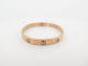 Bracelet bracelet CARTIER love 17 cm en or rose 18k 10 diamants 0.96 ct 58 Facettes 253427