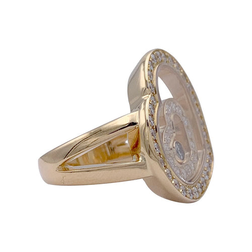 Bague 52 Bague Chopard, "Happy Spirit", or jaune, diamants. 58 Facettes 32840