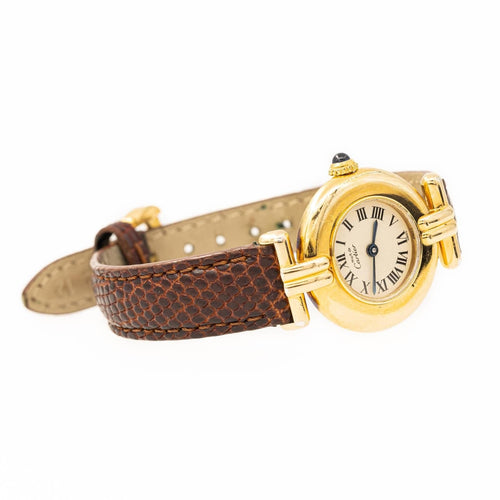 Montre Cartier Montre Vintage Vendôme Vermeil 58 Facettes 1692968CN