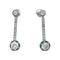 Boucles d'oreilles Boucles d'oreilles Art Déco en platine, or, diamants et émeraudes. 58 Facettes 31291