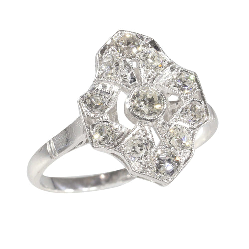 Bague 54 Bague de fiançailles en diamant 58 Facettes 22329-0120