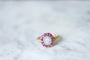 Bague Bague cible diamants et rubis 58 Facettes
