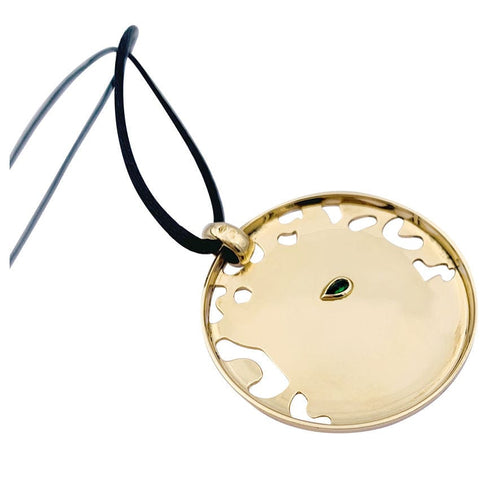 Pendentif Pendentif Cartier, "Cartier Sauvage", en or jaune, émail et tsavorite. 58 Facettes 33066