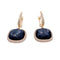 Boucles d'oreilles Boucles d'oreilles or rose, hématite, quartz, diamants. 58 Facettes 32895