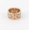 Bague Bague Motifs fleurs Or Jaune Ciselé 58 Facettes