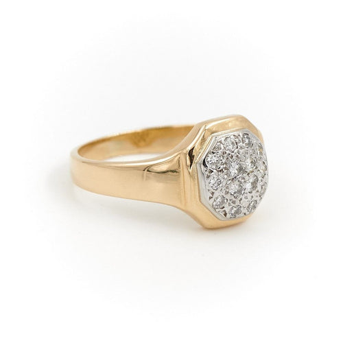 Bague 50 Bague Chevalière Or jaune Diamant 58 Facettes 1597908CN