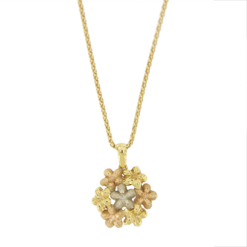 Collier Collier pendentif fleur 58 Facettes 25999