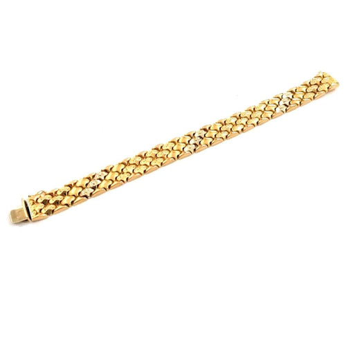 Bracelet Bracelet manchette 3 ors 58 Facettes 2914