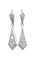 Boucles d'oreilles Boucles d’oreilles Art Déco platine et diamants 58 Facettes