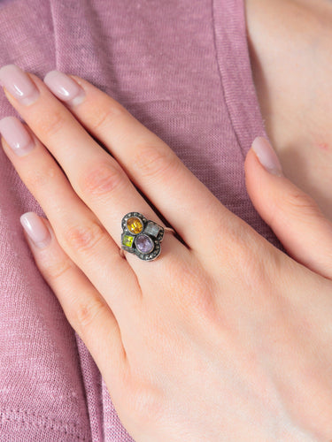 Bague 52.5 Bague Ancienne Argent 58 Facettes