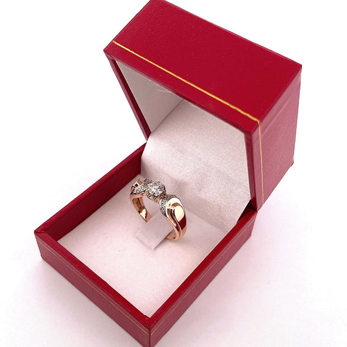 Bague Solitaire ancien Diamants 58 Facettes