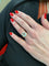 Bague 56 BAGUE MARGUERITE AIGUE-MARINE ET DIAMANTS 58 Facettes 058791