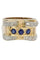 Bague BAGUE TANK SAPHIRS ET DIAMANTS 58 Facettes 041991