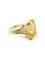 Bague Bague or jaune et citrine 58 Facettes