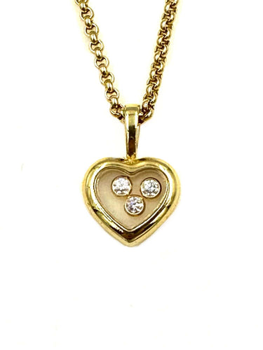Collier CHOPARD. Collier Happy Diamonds diamants 58 Facettes