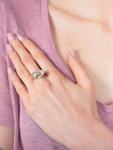 Bague Bague Tourbillon 2 ors Diamants 58 Facettes