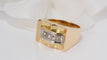 Bague 53 Bague Tank en or jaune et diamants 58 Facettes 28341