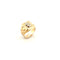 Bague 61 Chevalière Dollars en or jaune 18 carats 58 Facettes