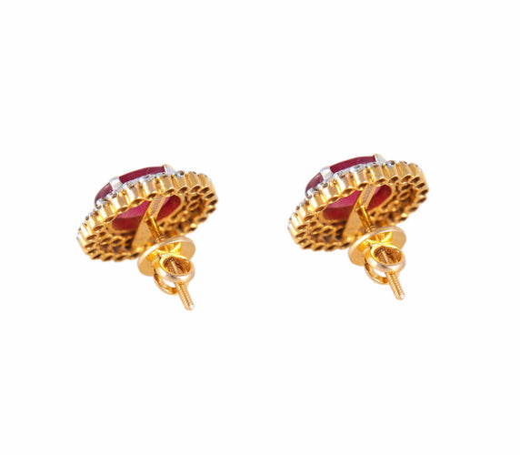Boucles d'oreilles BOUCLES D'OREILLES "VELVET" RUBIS & DIAMANTS 58 Facettes BO/220005 NSS