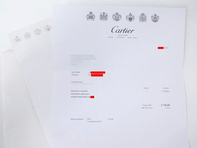 Bracelet bracelet CARTIER love en or rose 18k 17cm rose 58 Facettes 255816