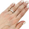 Bague 52 Alliance diamants taille émeraude en or blanc. 58 Facettes 31512