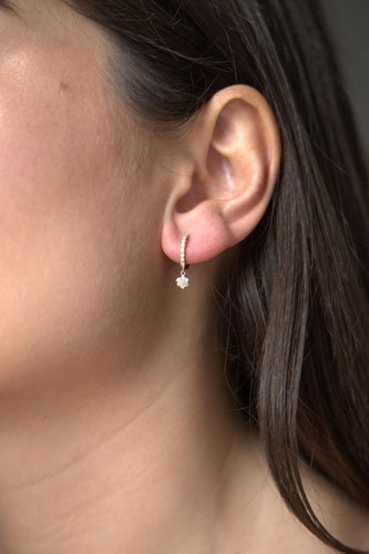 Boucles d'oreilles Ginette NY Boucles d'oreilles Créole Be Mine Solo Or rose Diamant 58 Facettes 2595535CN