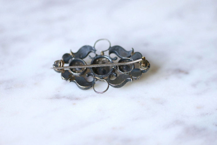 Broche Broche Victorienne or, argent et diamants 58 Facettes