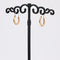 Boucles d'oreilles Boucles d'oreilles créoles or rose ciselé facetté 58 Facettes CVBO19