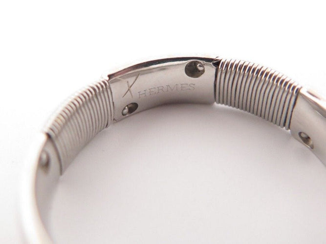 Bague 61 HERMES - Bague Or blanc 58 Facettes 242678