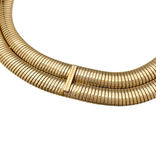 Collier Collier, "Tubogas", or jaune. 58 Facettes 31322