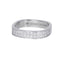 Bague 52 Bague DINH VAN Alliance Carrée 4mm en Or Blanc 750/1000 58 Facettes 62553-58406