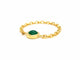 Bague 55 Bague Chaînette Or jaune Agate 58 Facettes 843306CD