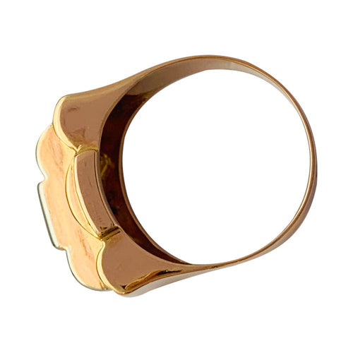 Bague 54 Bague tank or rose, blanc et diamants. 58 Facettes 31896