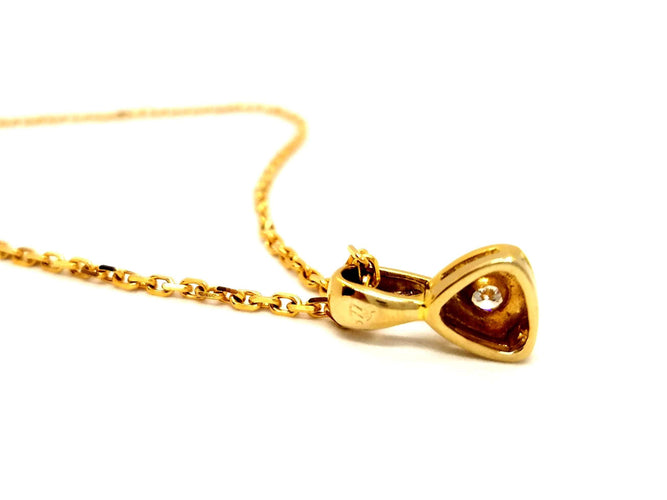 Collier Collier Chaîne + pendentif Or jaune Diamant 58 Facettes 879541CN